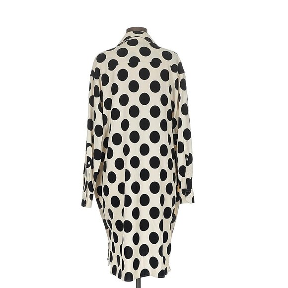 Ami Paris Polka Dot Pattern Shirt Dress 40 - Picture 3 of 5